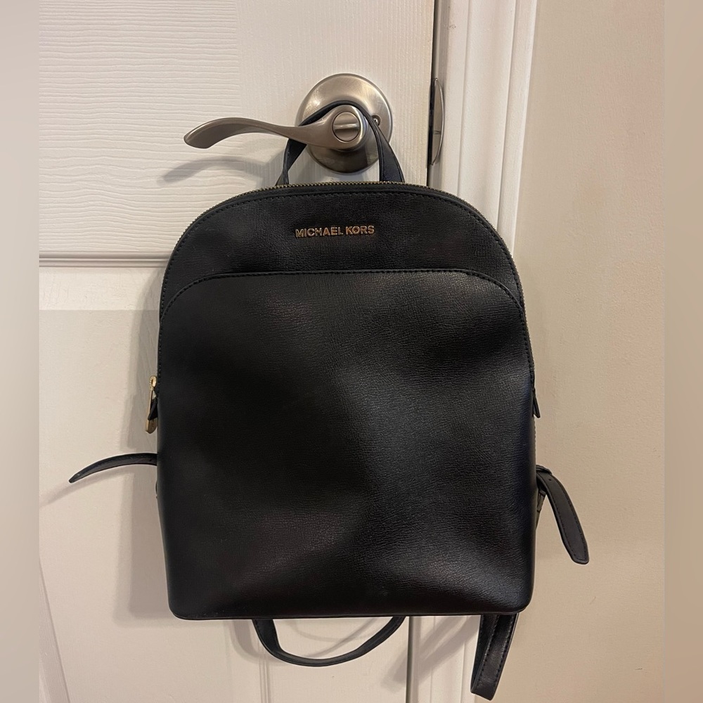 Michael Kors | Black Emmy Leather Backpack